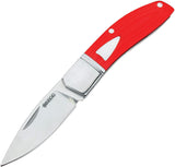 Begg Knives Drop Point Mini Slip Joint Red G10 & Stainless Folding 14C28N Pocket Knife 044