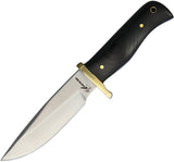 Blackjack International Small Hunter Black Micarta Handle Fixed Blade Knife 067   - On Sale