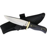 Blackjack International Small Hunter Black Micarta Handle Fixed Blade Knife 067