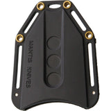 Mantis Wicked Black Double Edge 440V Stainless Carbon Fiber Handle Push Dagger