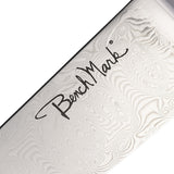 Benchmark Chef's Japanese Curly Birch & Resin Damascus Fixed Blade Knife 122