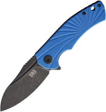 BucknBear Blue Fin Pocket Knife Framelock G10 Folding Stainless Blade 1331BL
