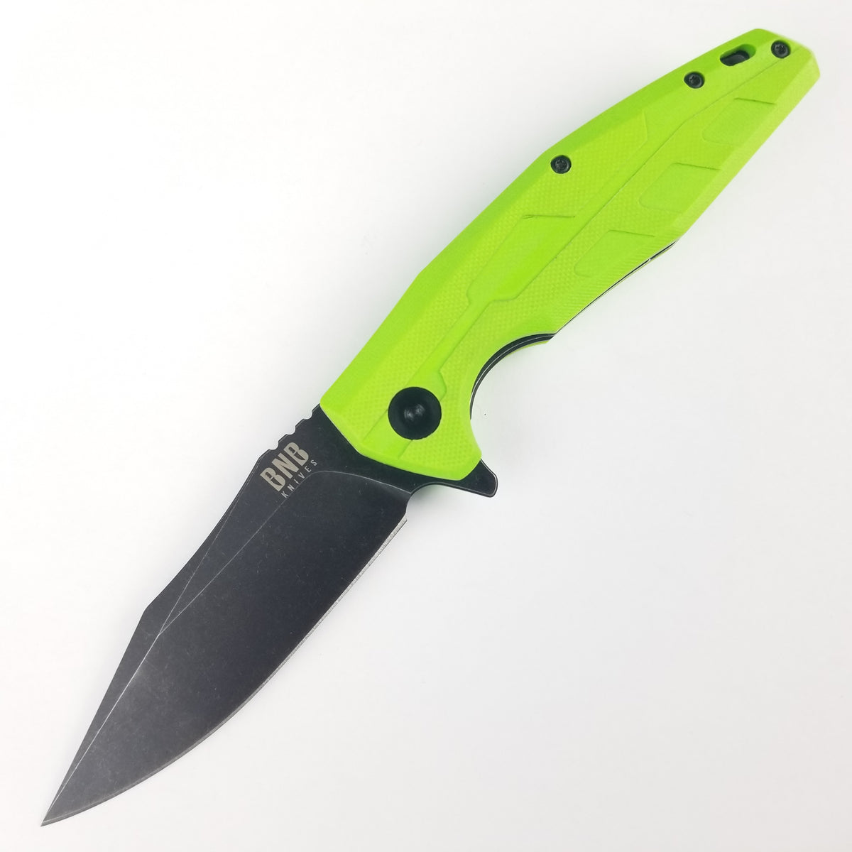 BucknBear Chameleon Pocket Knife Linerlock Green G10 Folding D2 Blade ...