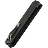 Boker Automatic Kwaiken Compact Knife Button Lock Black Aluminum 154CM Blade 01BO255