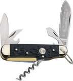 Boker Stainless Screwdriver Corkscrew Black Handle Multi-Tool Camp Knife 110182R