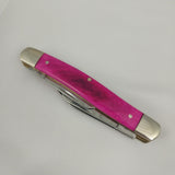 Boker Tree Brand Stockman Purple Smooth Bone Folding Pocket Knife 110713