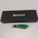 Boker Tree Brand Razor Jack Lime Green Smooth Bone Folding Pocket Knife 110714