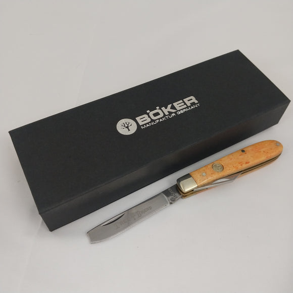 Boker Tree Brand Razor Jack Orange Smooth Bone Folding Pocket Knife 110715