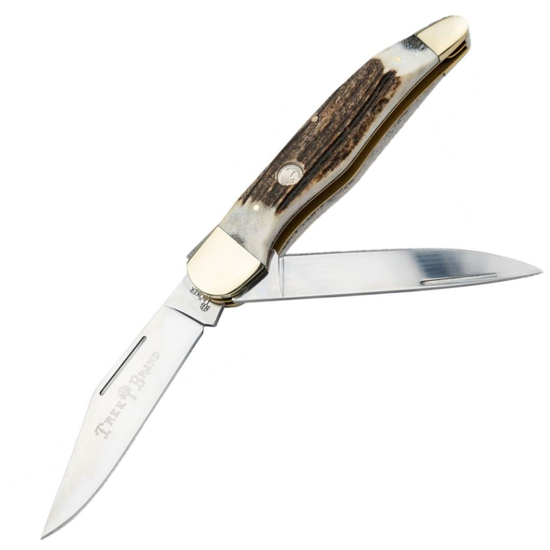 Boker Traditional Series 2.0 Trapper Red Bone Folding D2 Pocket Knife –  Atlantic Knife Company