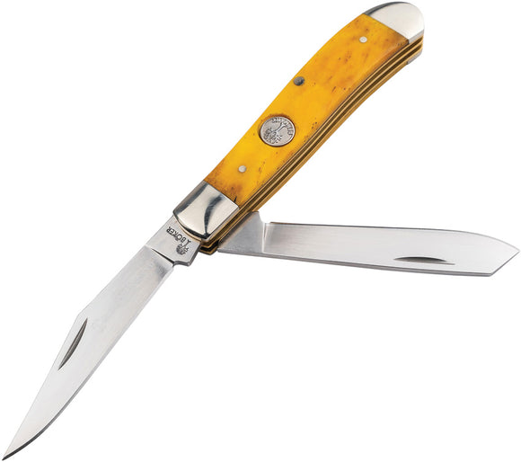 Boker Traditional Series 2.0 Tree Brand Mini Trapper Yellow Folding Knife 110851