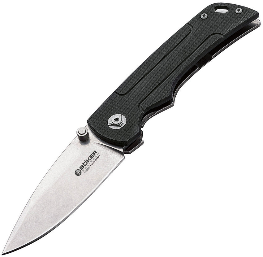 Boker Gulo EDC Framelock Black G10 Folding Bohler N690 Pocket