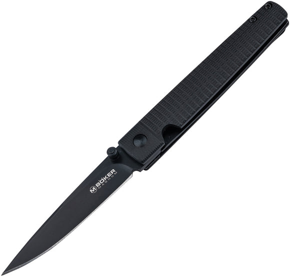 Boker Magnum Equalizer Linerlock Black G10 Folding 440A Pocket Knife M01RY004