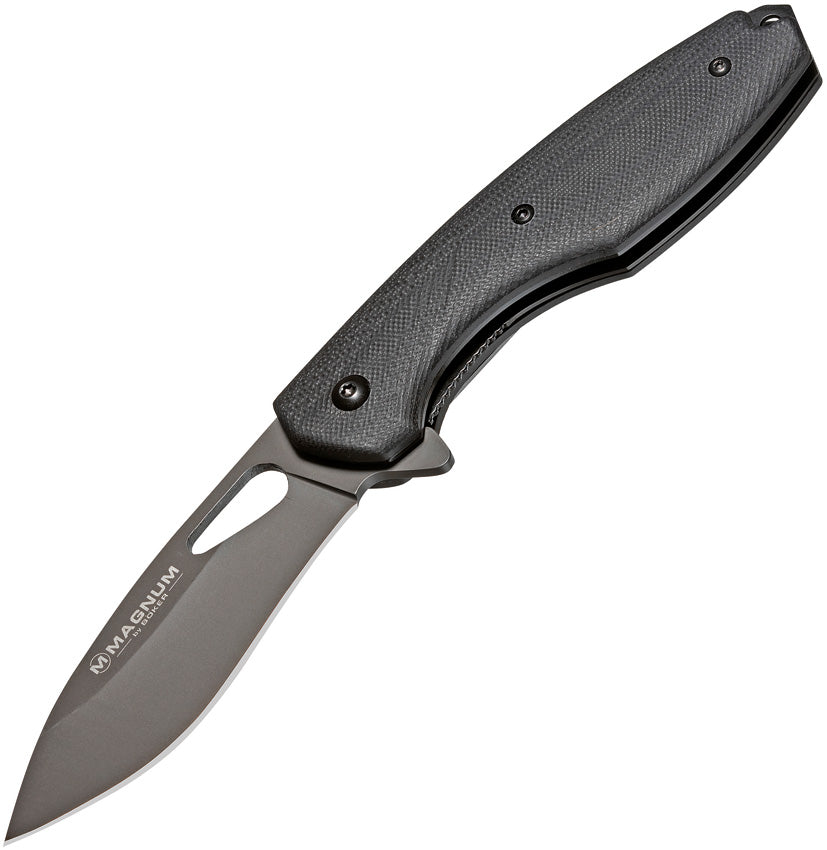 Boker Magnum Gurung Linerlock Black G10 Folding 440A Pocket Knife