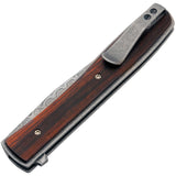 Boker Plus Urban Trapper Knife Linerlock Cocobolo Folding Damascus P01BO176D