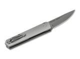 Boker Plus Kwaiken Compact Automatic Button Lock Gray Aluminum 154CM Blade 01BO253