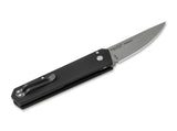 Boker Plus Kwaiken Compact Automatic Button Lock Black Aluminum 154CM Blade 01BO254