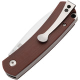 Boker Plus Boston Pocket Knife Slip Joint Burgundy G10 Folding D2 Steel P01BO618