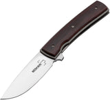 Boker Plus FR Framelock Cocobolo Wood Flipper Folding Knife EDC P01BO744