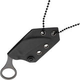 Boker Plus Bad Moon Fixed Blade Neck Knife Gray D2 Steel w/ Sheath P02BO078