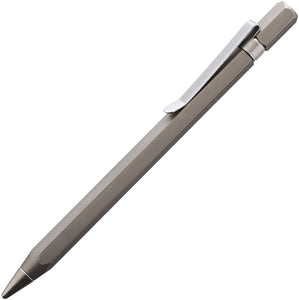 Boker Plus Redox Grey Titanium 5.13" Pocket Clip Pen P09BO032