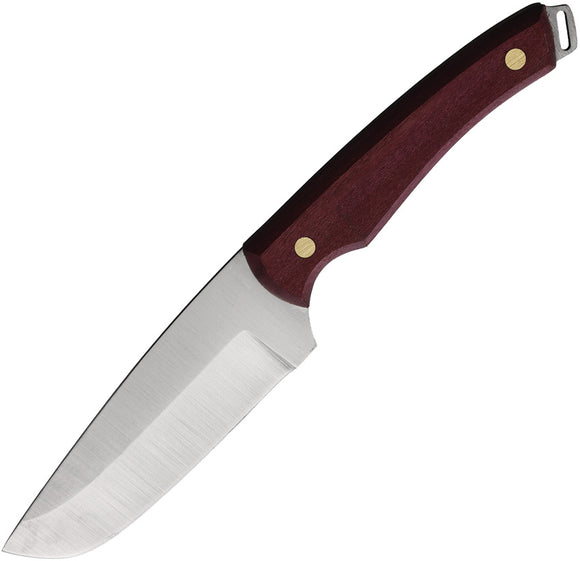 BPS Knives Trail Chef Red Amarant Wood Stainless Fixed Blade Knife TRLCHF