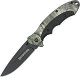 Browning Mossy Oak Treestand Camo Handle Linerlock Black Folding Blade Knife 276