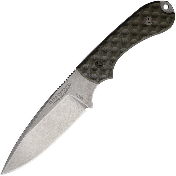 Bradford Knives Guardian 3.2 OD Green G10 AEB-L Fixed Blade Knife 32FE002A