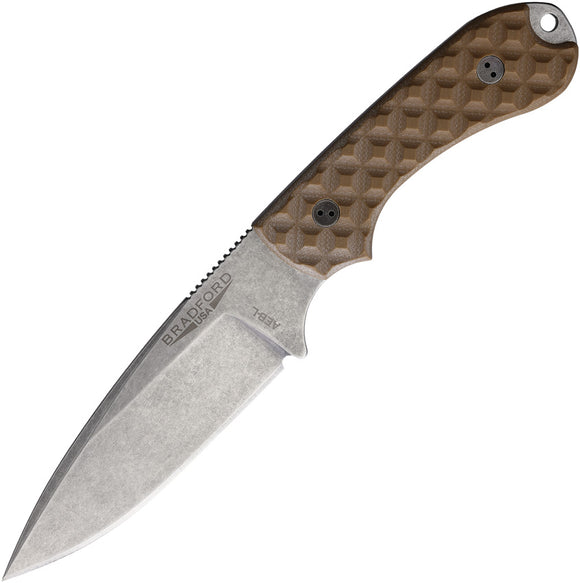 Bradford Knives Guardian 3.2 Coyote Tan G10 AEB-L Fixed Blade Knife 32FE004A