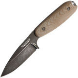 Bradford Knives Guardian 3.5 Tan Micarta Bohler N690 Fixed Blade Knife w/ Sheath 35S104N