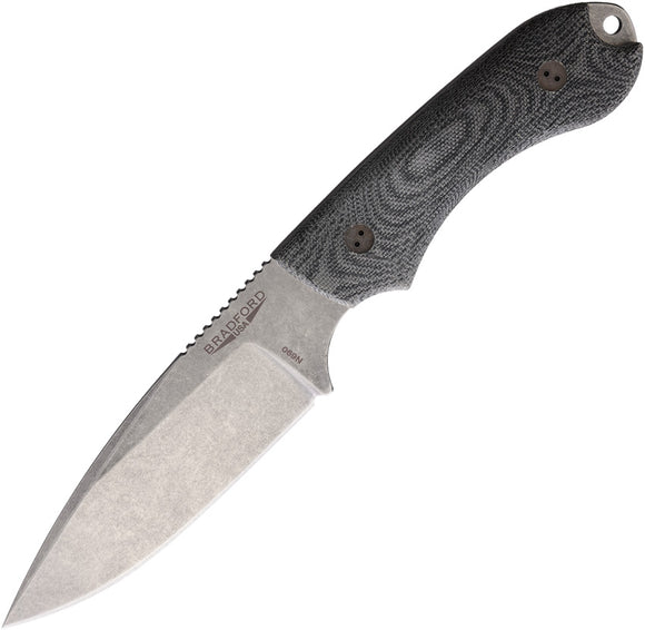 Bradford Knives Guardian 4.2 Black Micarta Bohler N690 Fixed Blade Knife 42FE101
