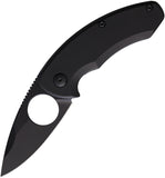 Brous Blades Silent Soldier LTD Framelock Black Titanium Folding S35VN Knife 265