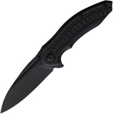 Brous Blades Bionic 3.0 Framelock Black Titanium Folding D2 Pocket Knife 275