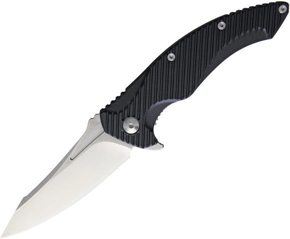 Brous Blades T4 Linerlock Black D2 Tool Steel Folding Pocket Knife M004