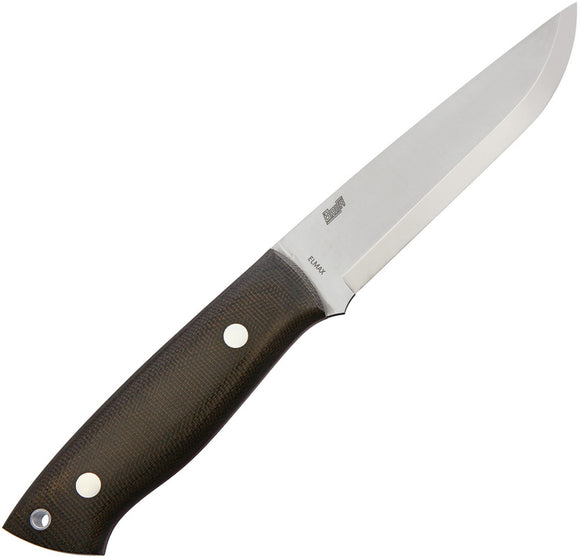 Brisa Knives Trapper 115 Green Micarta Elmax Fixed Blade Knife 074