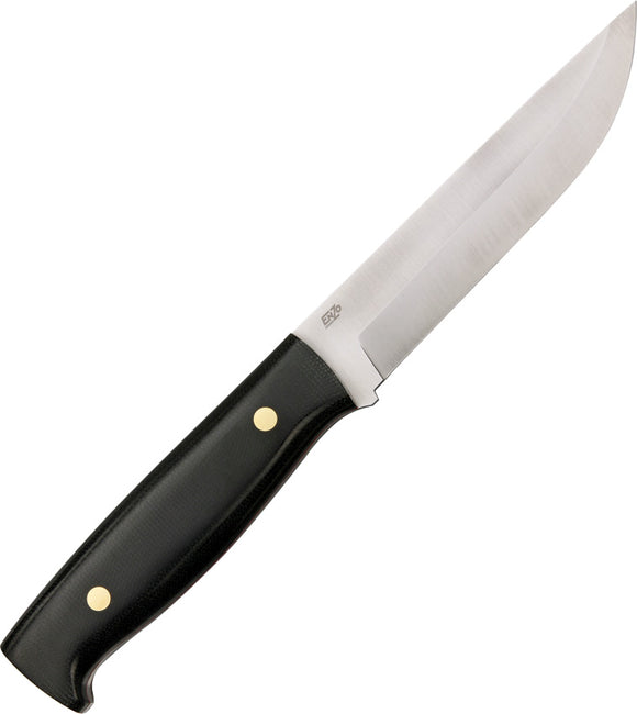 BRISA EnZo Camper 125 Black Micarta D2 Steel Fixed Blade Knife + Sheath 2083