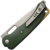 Bladerunners Systems BRS Navajo Linerlock Green M390 Folding Knife 007g   - On Sale