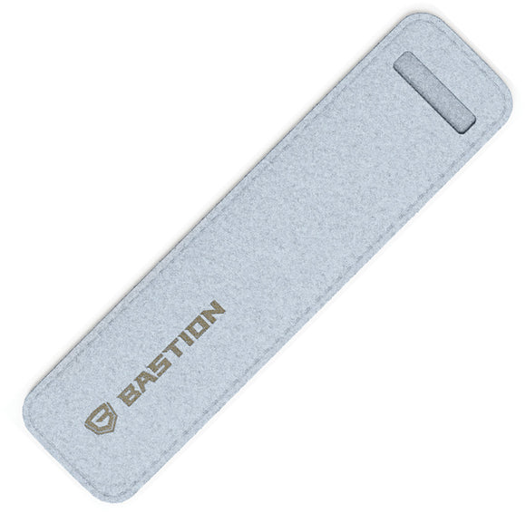 Bastion EDC Silver Felt Writing Pen and Pencil Case Holds up to 5.5'' 254S