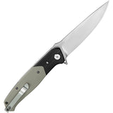 Bestech Knives Swordfish Linerlock Black & Beige G10 Folding Magnacut Knife G03K