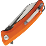 Bestech Knives Texel Linerlock Orange G10 Folding D2 Steel Pocket Knife G21D2