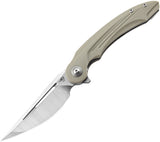 Bestech Knives Irida Linerlock Beige Folding Knife g25b- On Sale