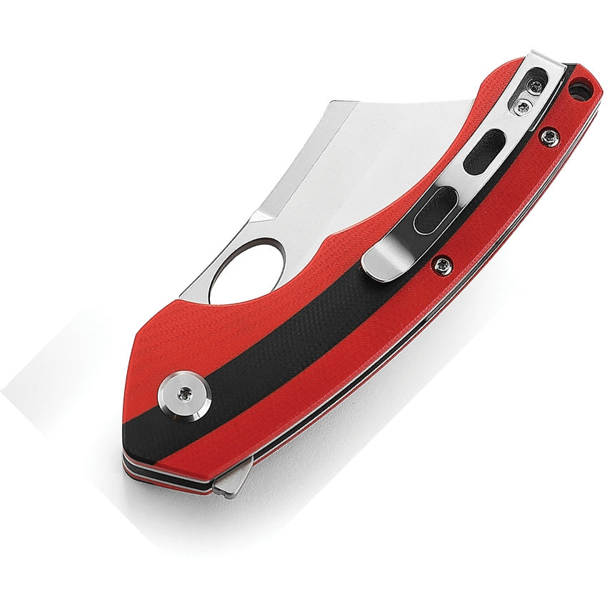 Bestech Knives Skirmish Pocket Knife Linerlock Red & Black Folding Sat ...