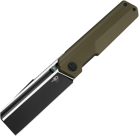 Bestech Knives Tardis Linerlock OD Green G10 Folding D2 Steel Pocket Knife G54C