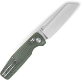 Bestech Knives Slasher Axis Lock Green Micarta Folding D2 Pocket Knife KG56B1