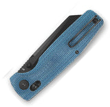 Bestech Knives Slasher Axis Lock Blue Micarta Folding D2 Pocket Knife KG56C2