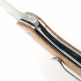 Bestech Knives Riverstone Pocket Knife Linerlock Tan Micarta Folding 154CM 03E