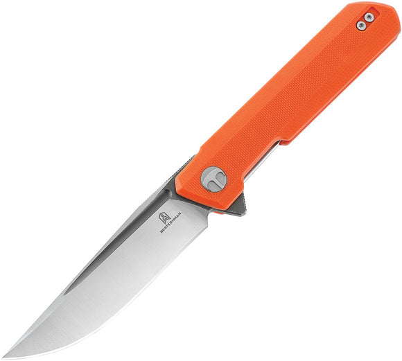 Bestechman Dundee Linerlock Orange G10 Folding D2 Steel Pocket Knife MK01H