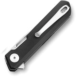 Bestechman Mini Dundee Linerlock Black G10 Folding D2 Steel Pocket Knife OPEN BOX