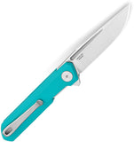 Bestechman Mini Dundee Linerlock Tiffany Blue G10 Folding D2 Steel Knife MK03C