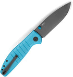 Bestechman Goodboy Button Lock Blue G10 Folding D2 Steel Pocket Knife OPEN BOX