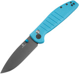 Bestechman Goodboy Button Lock Blue G10 Folding D2 Steel Pocket Knife MK04C